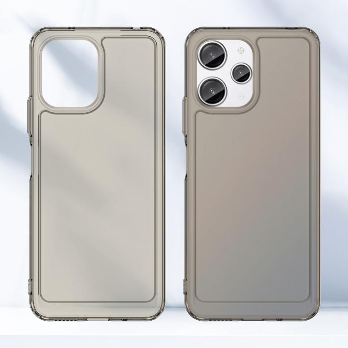 Bild 2, Xiaomi Redmi 12 5G/4G Skal Akryl/TPU Transparent Grå