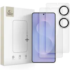 Tech-Protect Galaxy S25 Edge 3-PACK Sk&auml;rmskydd / Linsskydd