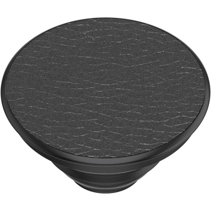 Bild 5, PopSockets Avtagbart Grip Ställfunktion Premium Pebbled Vegan Leather Svart