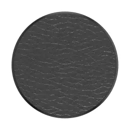 PopSockets Avtagbart Grip Ställfunktion Premium Pebbled Vegan Leather Svart