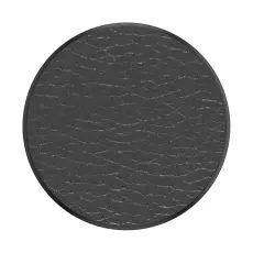 PopSockets Avtagbart Grip Ställfunktion Premium Pebbled Vegan Leather Svart