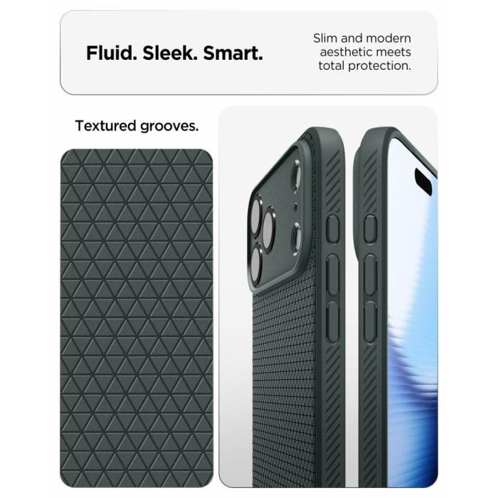 Bild 6, Spigen iPhone 18 Pro Max / 17 Pro Max Skal Liquid Air Grön