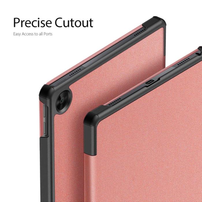 Bild 4, DUX DUCIS Lenovo Tab M10 Plus Gen 3 Fodral DOMO Tri-Fold Ljus Rosa