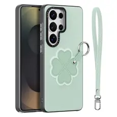DUX DUCIS Samsung Galaxy S26 Ultra Skal PU-L&auml;der Kl&ouml;ver Gr&ouml;n