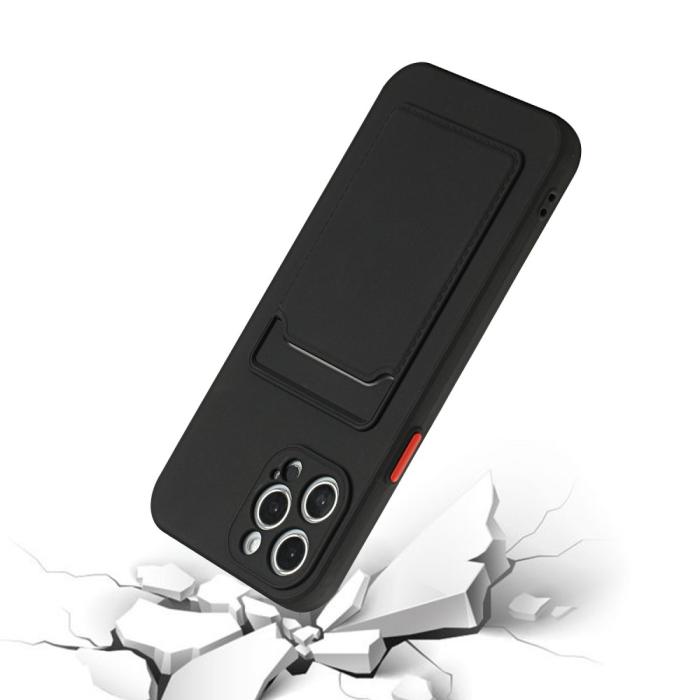 Bild 5, iPhone 13 Pro Skal Med Kortfack Svart