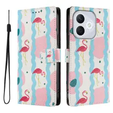 Honor 400 Lite Fodral Med Tryck Flamingos