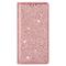 iPhone 15 Plus Fodral Flip Glitter Roséguld