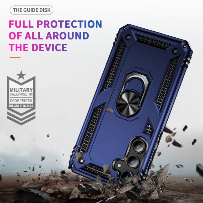 Bild 5, Samsung Galaxy A55 5G Skal Ring Armor Hybrid Blå