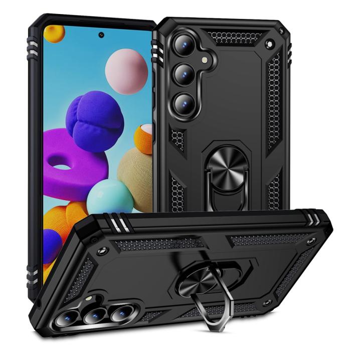 Bild 1, Samsung Galaxy A55 5G Skal Ring Armor Hybrid Svart