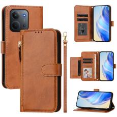 Xiaomi Redmi 15C Pl&aring;nboksfodral L&auml;der Brun