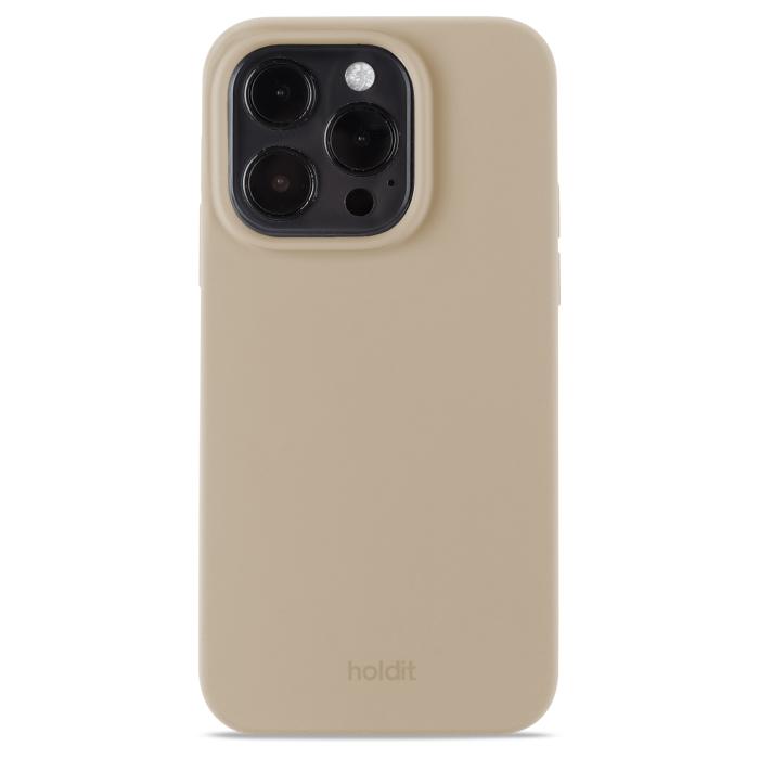 Bild 1, holdit iPhone 14 Pro Mobilskal Silikon Latte Beige
