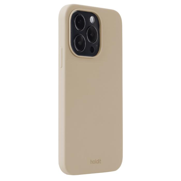 Bild 2, holdit iPhone 14 Pro Mobilskal Silikon Latte Beige