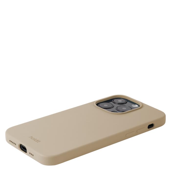 Bild 3, holdit iPhone 14 Pro Mobilskal Silikon Latte Beige