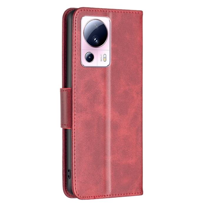 Bild 3, Xiaomi 13 Lite 5G Fodral Solid Shark Läder Röd