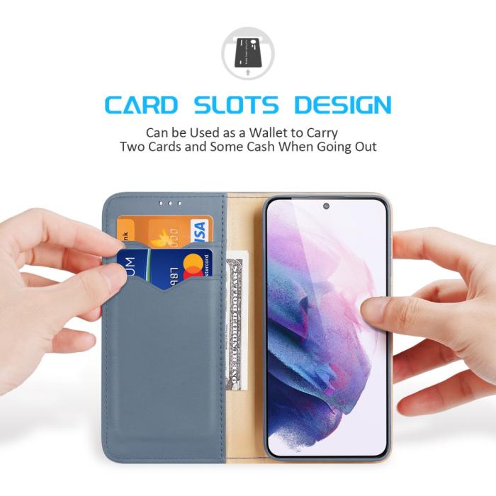 Bild 4, DUX DUCIS Samsung Galaxy S22 Plus Fodral HIVO RFID Äkta Läder Blå