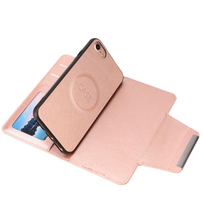 Bild 5, iPhone 7/8/SE 2in1 Magnet Fodral / Skal Roséguld