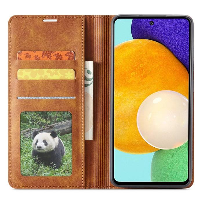 Bild 2, FORWENW Samsung Galaxy A23 5G Fodral Flip Läder Brun