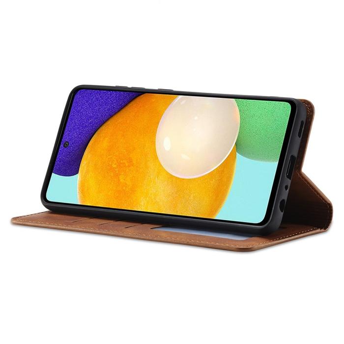 Bild 3, FORWENW Samsung Galaxy A23 5G Fodral Flip Läder Brun
