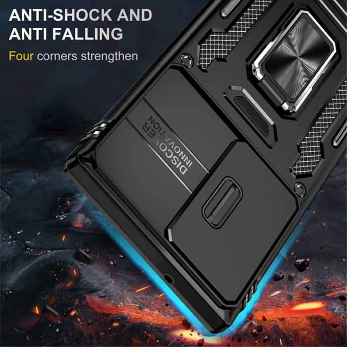 Bild 2, Samsung Galaxy S23 Ultra Skal Hybrid Ring Armor Svart
