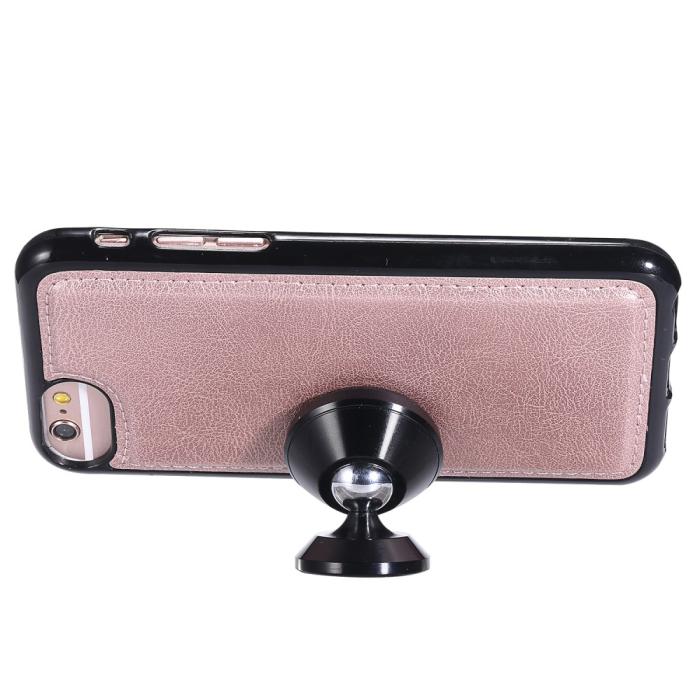 Bild 5, iPhone 6/7/8/SE (2020/2022) - 2in1 Magnet/Plånboksfodral - Roséguld