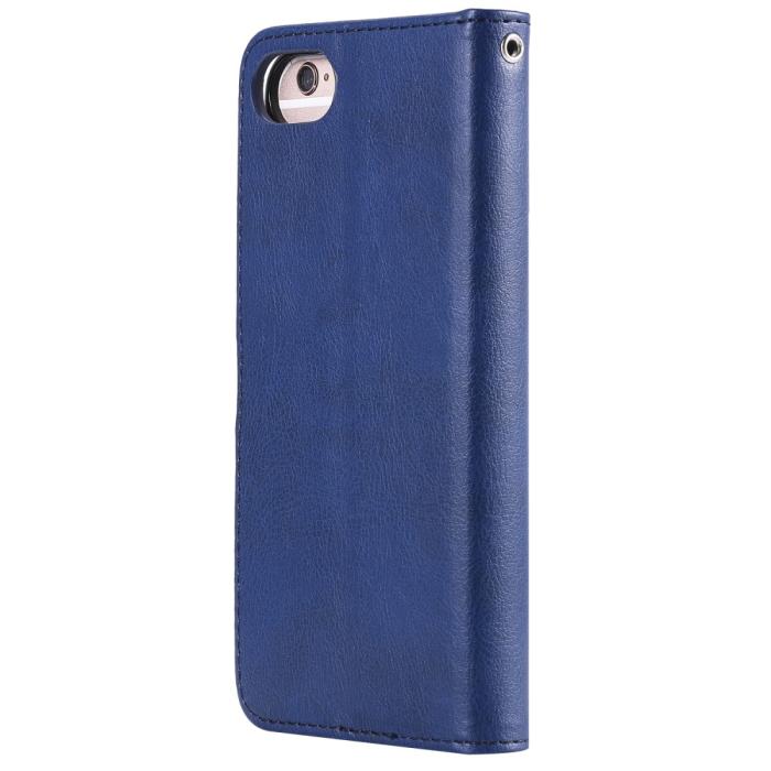 Bild 3, iPhone 6/7/8/SE (2020/2022) - 2in1 Magnet/Plånboksfodral - Mörk Blå