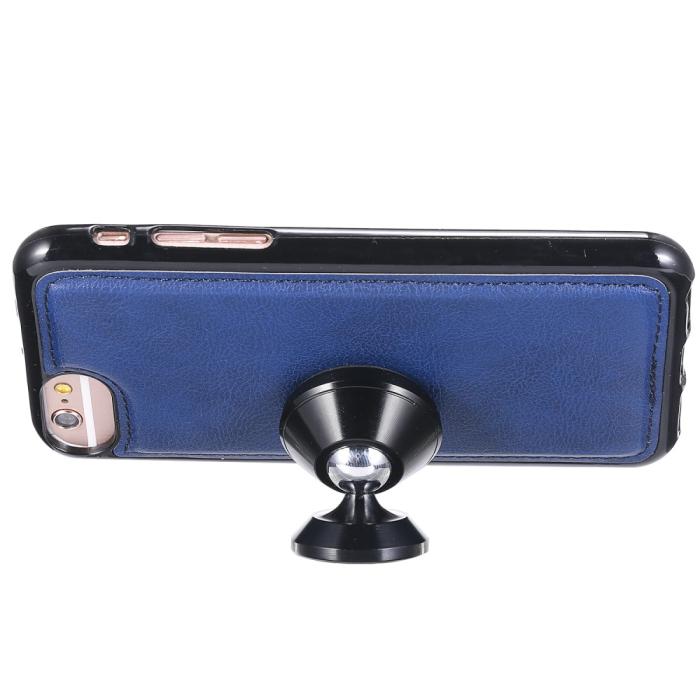 Bild 5, iPhone 6/7/8/SE (2020/2022) - 2in1 Magnet/Plånboksfodral - Mörk Blå
