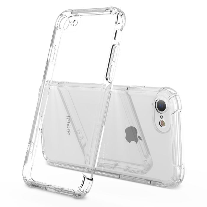Bild 1, iPhone 7/8/SE (2020/2022) - Shockproof TPU Skal - Transparent