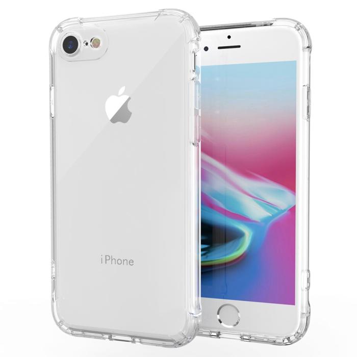 Bild 2, iPhone 7/8/SE (2020/2022) - Shockproof TPU Skal - Transparent