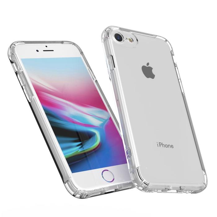 Bild 3, iPhone 7/8/SE (2020/2022) - Shockproof TPU Skal - Transparent