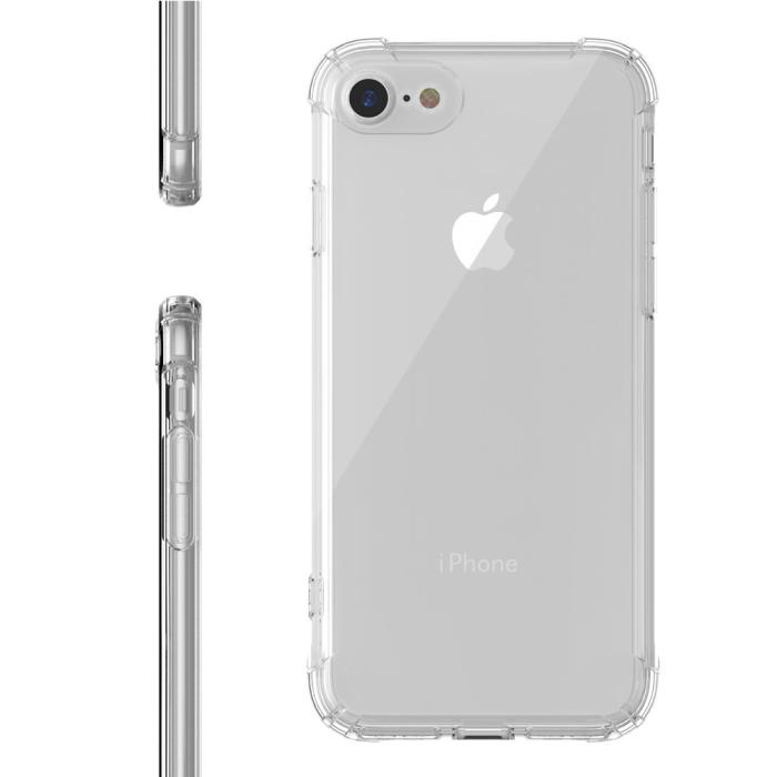 Bild 4, iPhone 7/8/SE (2020/2022) - Shockproof TPU Skal - Transparent