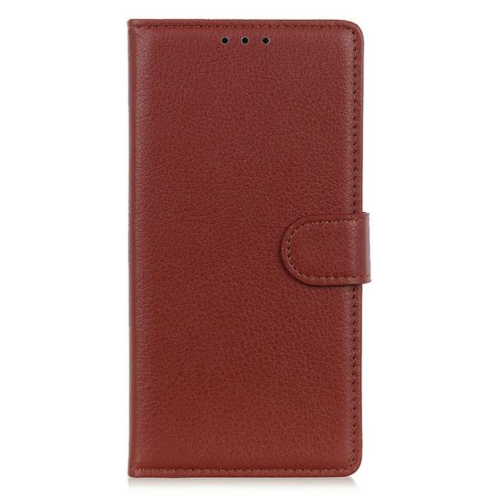 Bild 5, Xiaomi 17T Pro Fodral Litchi Läder Brun