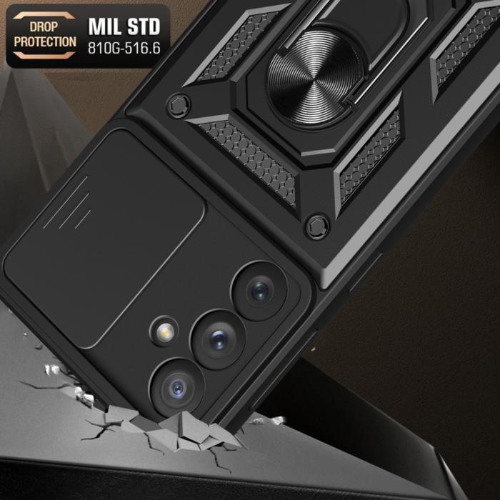 Bild 3, Samsung Galaxy A54 5G Skal CamShield Ring Hybrid Svart
