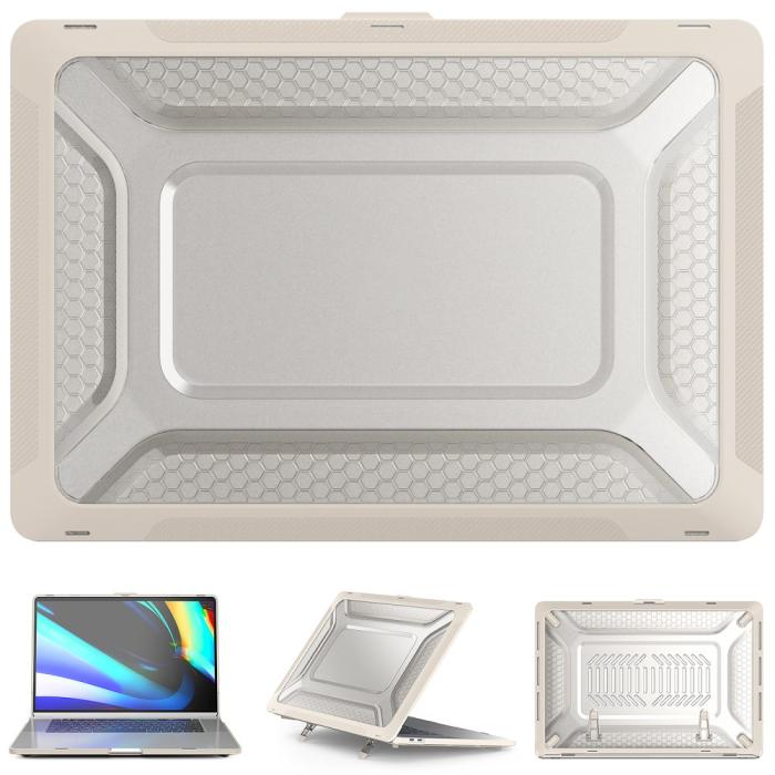 Bild 2, MacBook Pro 16 2019 Skal Med Kickstand Beige