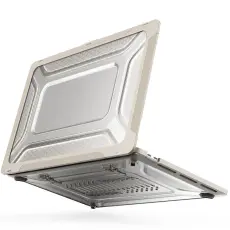 MacBook Pro 16 2019 Skal Med Kickstand Beige
