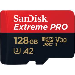 SanDisk MicroSDXC Extreme Pro 128 GB 200MB/s Inkl. Adapter