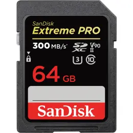 SanDisk SDXC Extreme Pro 64 GB 300MB/s Minneskort