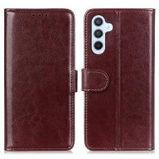 Samsung Galaxy A36 5G/A56 5G Fodral Crazy Horse L&auml;der Brun