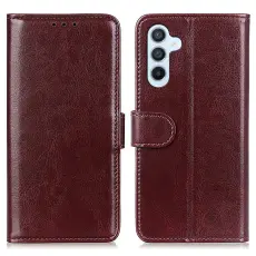 Samsung Galaxy A36 5G/A56 5G Fodral Crazy Horse L&auml;der Brun