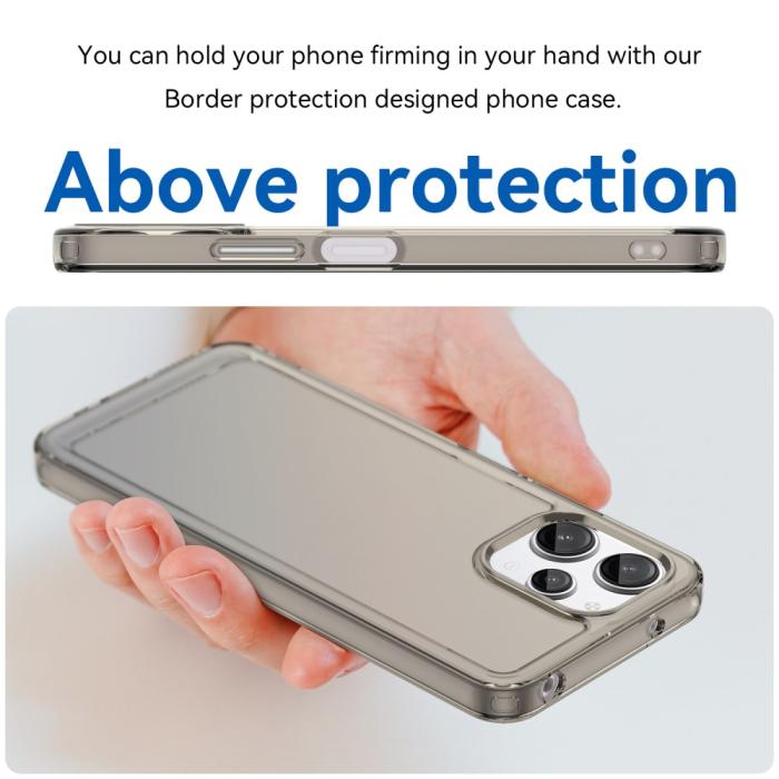 Bild 4, Xiaomi Redmi 12 5G/4G Skal Akryl/TPU Transparent Grå