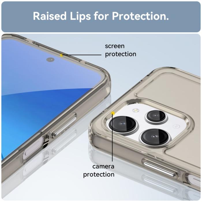 Bild 6, Xiaomi Redmi 12 5G/4G Skal Akryl/TPU Transparent Grå