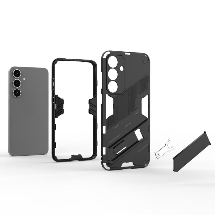 Bild 3, Samsung Galaxy S25 Skal Kickstand Hybrid Armor Rosa