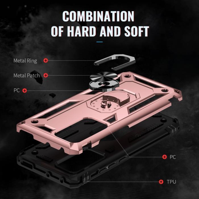 Bild 5, Xiaomi 12 Pro Skal Ring Hybrid Armor Roséguld