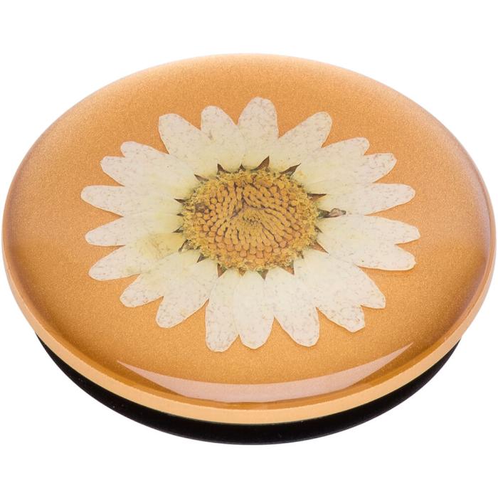 Bild 4, PopSockets Avtagbart Grip med Ställfunktion Premium Pressed Flower White Daisy