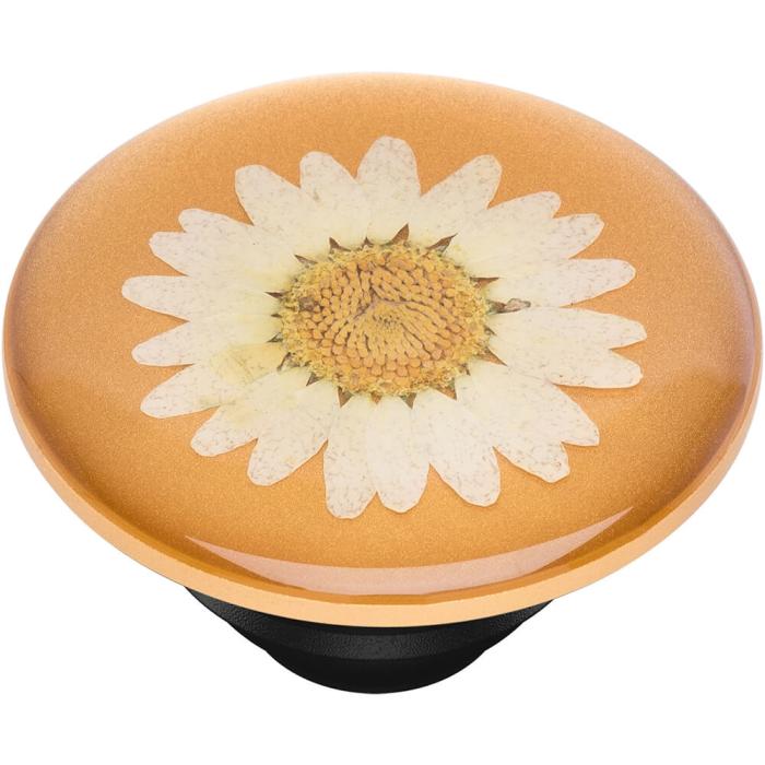 Bild 5, PopSockets Avtagbart Grip med Ställfunktion Premium Pressed Flower White Daisy