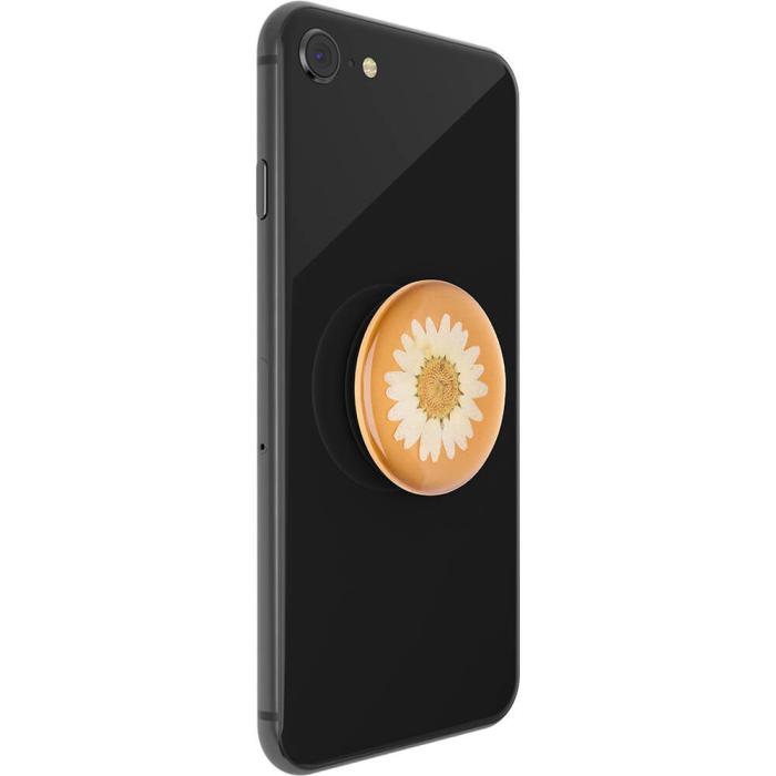 Bild 6, PopSockets Avtagbart Grip med Ställfunktion Premium Pressed Flower White Daisy