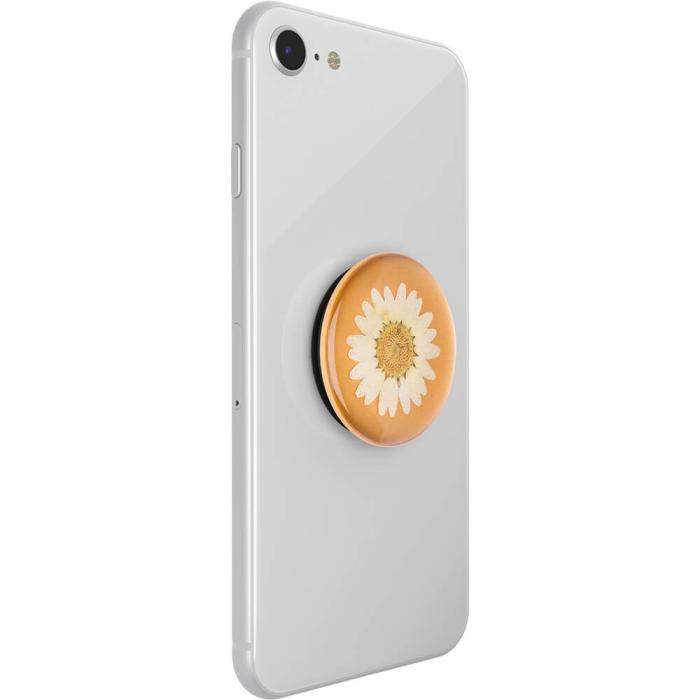 Bild 8, PopSockets Avtagbart Grip med Ställfunktion Premium Pressed Flower White Daisy