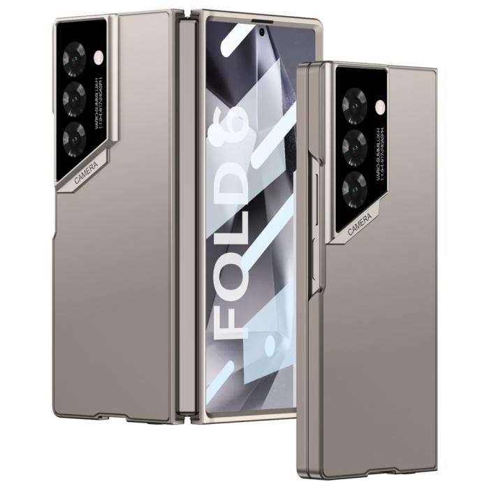 Bild 1, GKK Galaxy Z Fold 6 Skal Med Skärmskydd Härdat Glas Grå
