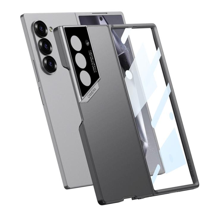 Bild 4, GKK Galaxy Z Fold 6 Skal Med Skärmskydd Härdat Glas Grå