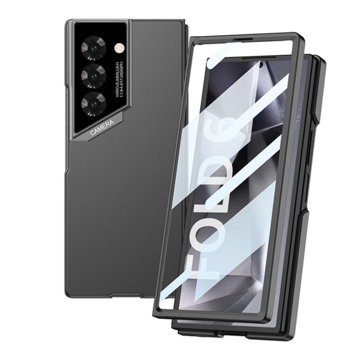 Bild 5, GKK Galaxy Z Fold 6 Skal Med Skärmskydd Härdat Glas Grå