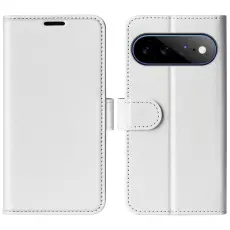 Google Pixel 11 Pro XL Fodral Crazy Horse L&auml;der Vit